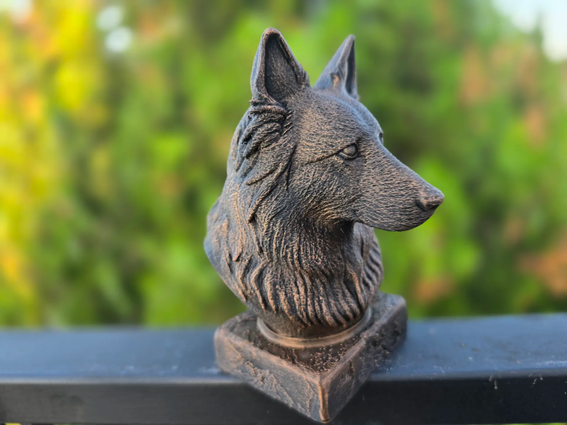 UZUN TÜYLÜ ALMAN ÇOBAN KÖPEĞİ BÜSTÜ