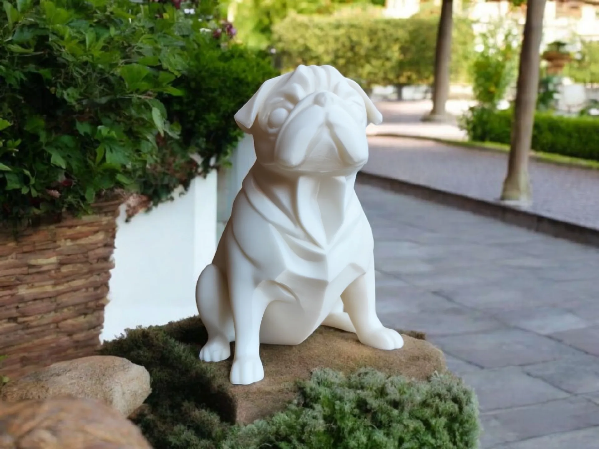  Tombul Pug Heykeli