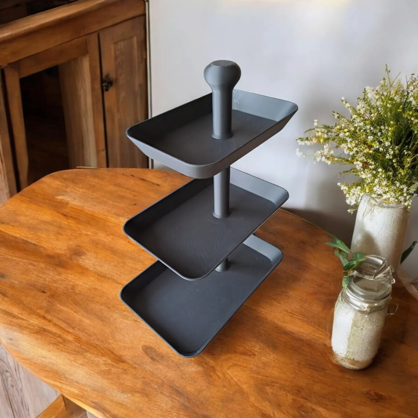  Üç Katlı Servis Tepsisi 