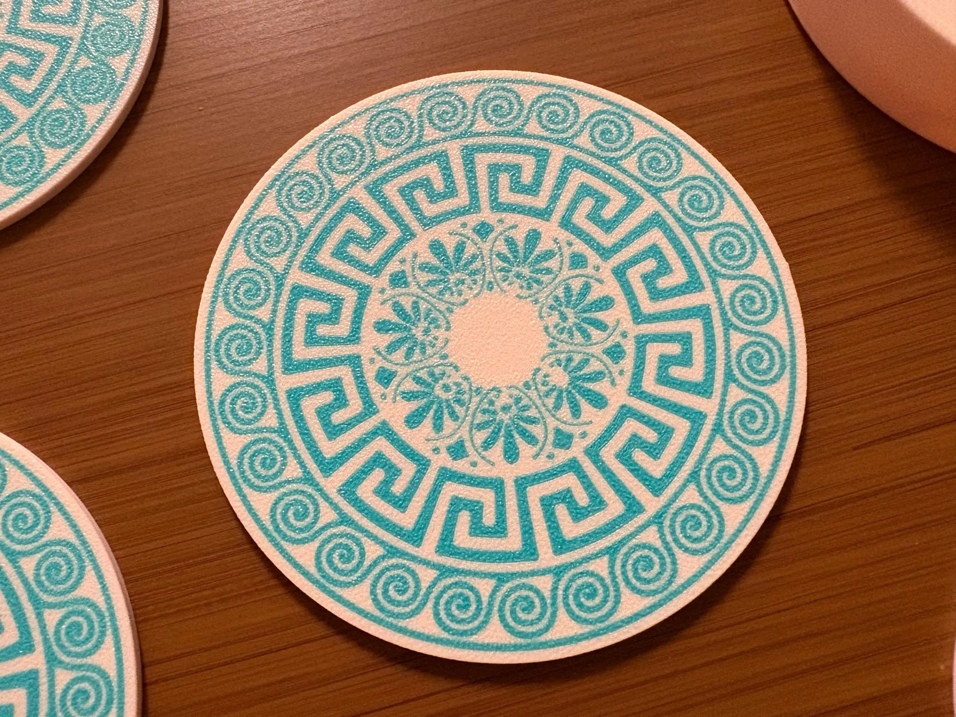 Yunan Tasarım Bardak Altlığı 